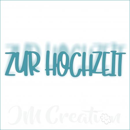 Zur Hochzeit - Stanzschablone